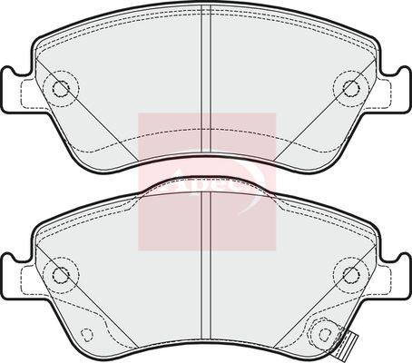 Apec Brake Pads Set PAD1641 - image 2