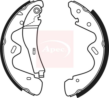 Apec Brake Shoes Set SHU682 - image 2