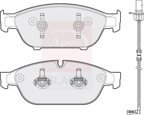 Apec Brake Pads Set PAD1810B - image 3