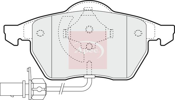Apec Brake Pads Set PAD964 - image 2