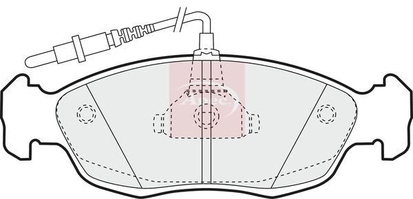 Apec Brake Pads Set PAD814 - image 2