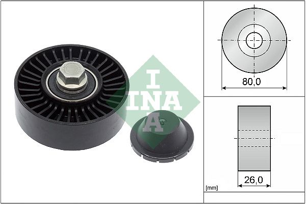 INA Drive Belt Deflection Guide Pulley 532051210 - image 2