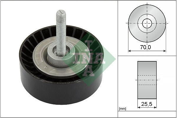 INA Drive Belt Deflection Guide Pulley 532065210 - image 2