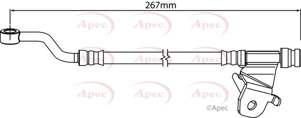 Apec Brake Hose HOS4203 - image 2