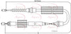 Apec Handbrake Cable CAB1245 thumbnail