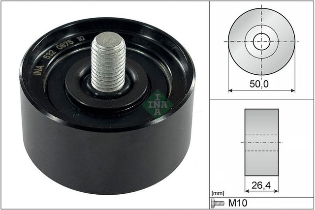 INA Drive Belt Deflection Guide Pulley 532087510 - image 2