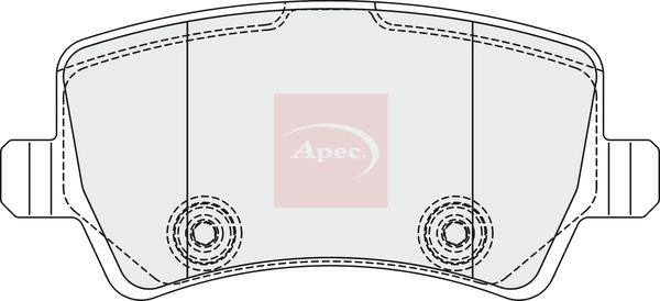 Apec Brake Pads Set PAD1857 - image 2