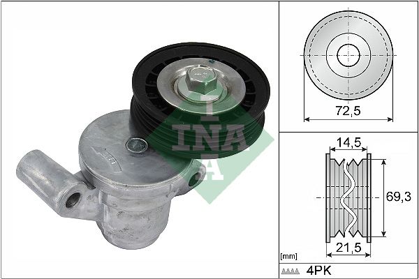 INA Drive Belt Tensioner Pulley 534070510 - image 2