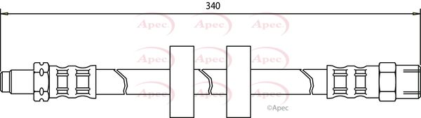 Apec Brake Hose HOS3051 - image 2