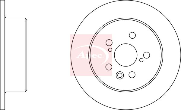 Apec Brake Disc DSK361 - image 2