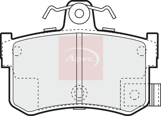 Apec Brake Pads Set PAD834 - image 2
