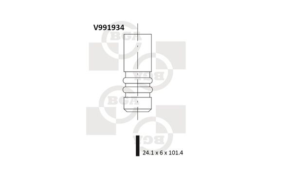 BGA Exhaust Valve V991934 - image 2