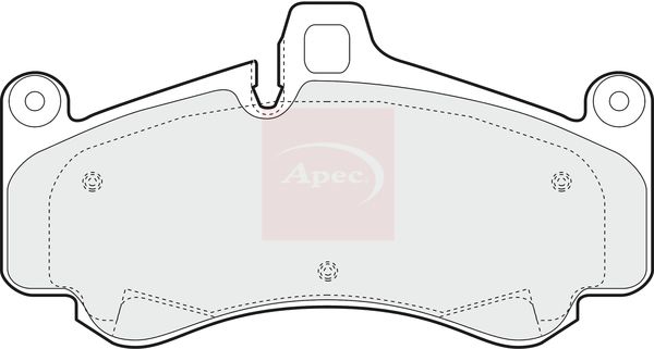 Apec Brake Pads Set PAD1408 - image 2