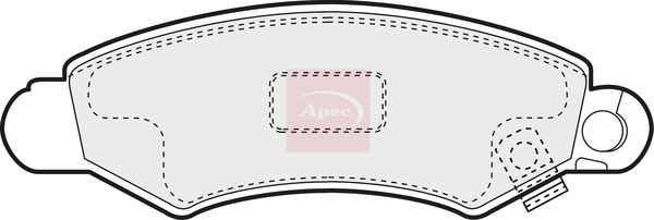 Apec Brake Pads Set PAD1094 - image 2