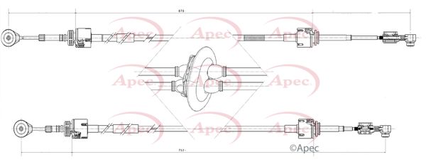 Apec Gear Change Cable CAB7014 - image 2