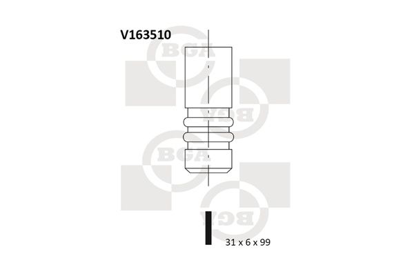 BGA Intake Valve Inlet V163510 - image 2