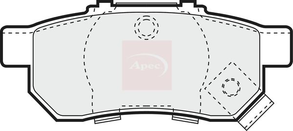 Apec Brake Pads Set PAD1009 - image 2