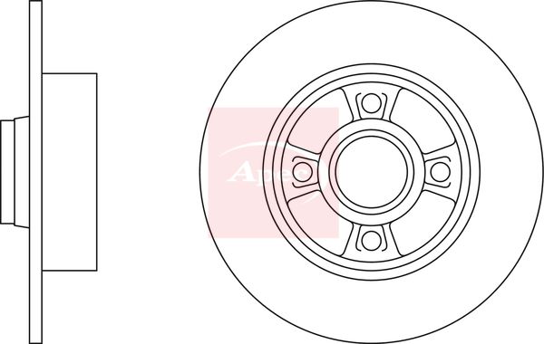 Apec Brake Disc DSK2550 - image 2