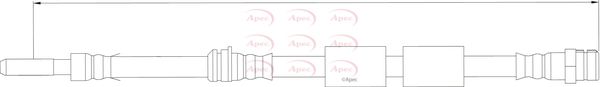 Apec Brake Hose HOS4162 - image 2