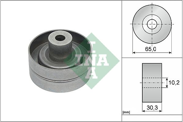 INA Drive Belt Deflection Guide Pulley 532091010 - image 2