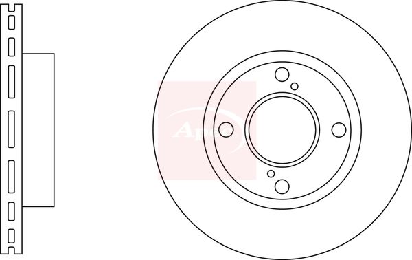 Apec Brake Disc DSK3289 - image 2