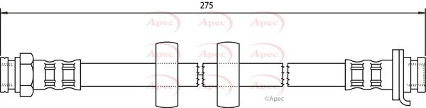 Apec Brake Hose HOS3126 - image 2