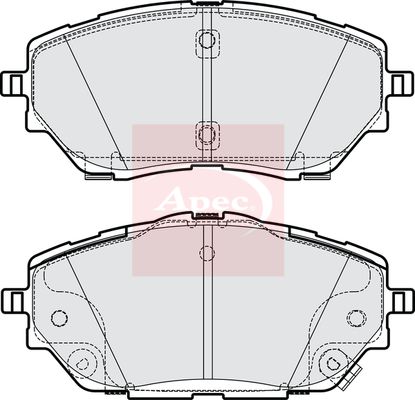 Apec Brake Pads Set PAD2197 - image 2