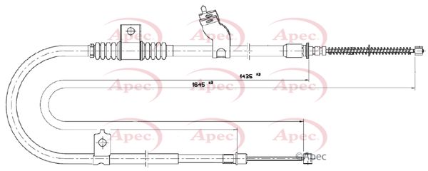 Apec Handbrake Cable CAB1780 - image 2