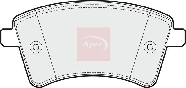 Apec Brake Pads Set PAD1656 - image 2