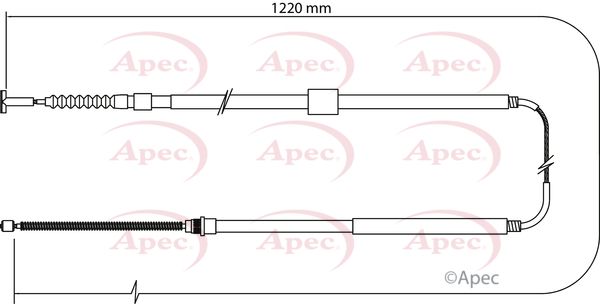 Apec Handbrake Cable CAB1114 - image 2