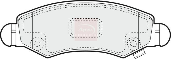 Apec Brake Pads Set PAD1418 - image 2