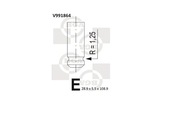 BGA Exhaust Valve V991864 - image 2