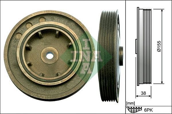 INA Crankshaft Pulley (tvd) 544010110 - image 2
