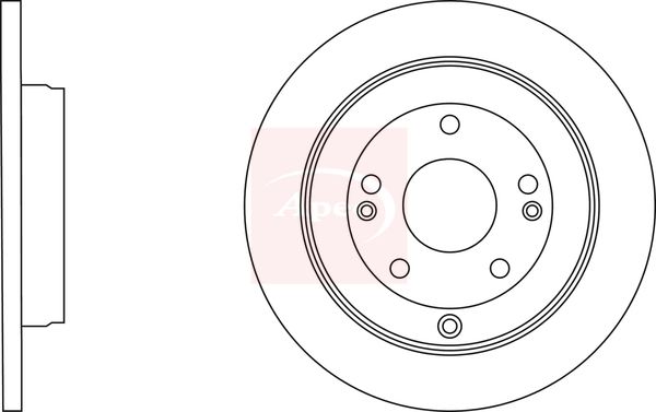 Apec Brake Disc DSK3159 - image 2
