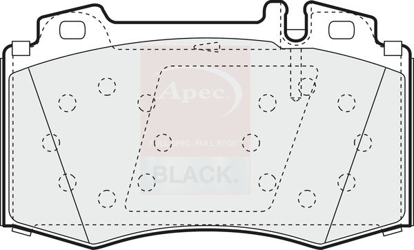Apec Brake Pads Set PAD1153B - image 2