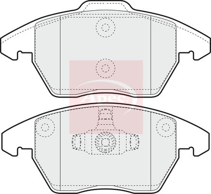 Apec Brake Pads Set PAD1398 - image 2