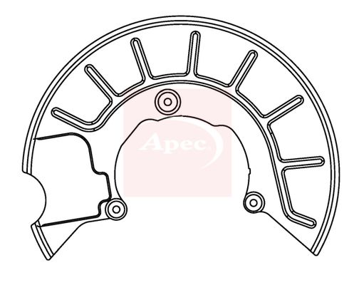 Apec Brake Disc Splash Panel ASG1050 - image 2