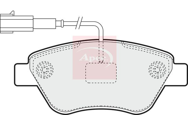 Apec Brake Pads Set PAD1400 - image 2