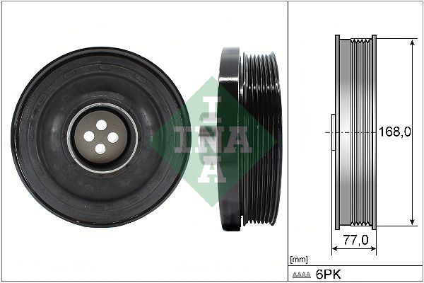INA Crankshaft Pulley (tvd) 544013010 - image 2