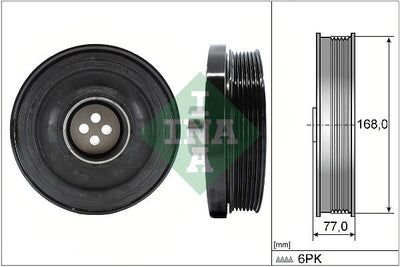 INA Crankshaft Pulley (tvd) 544013010