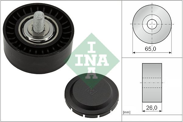 INA Drive Belt Deflection Guide Pulley 532111310 - image 2
