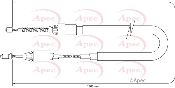Apec Handbrake Cable CAB1362 - image 2