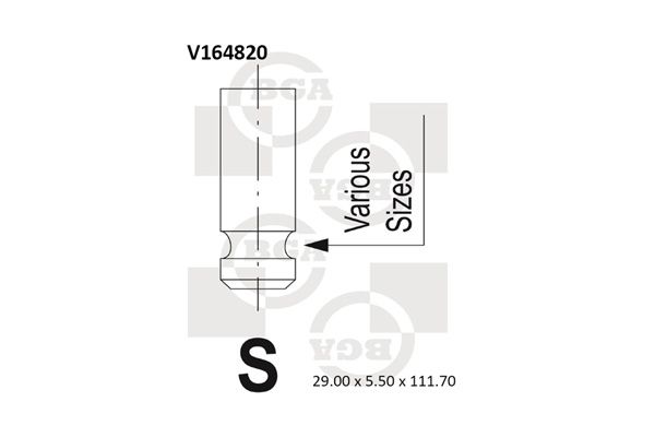 BGA Intake Valve Inlet V164820 - image 2