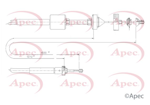 Apec Clutch Cable CAB5031 - image 2