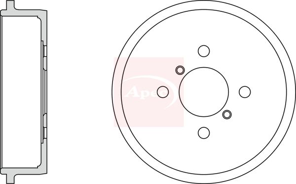 Apec Brake Drum DRM9966 - image 2