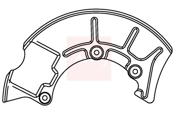 Apec Brake Disc Splash Panel ASG1044 - image 2