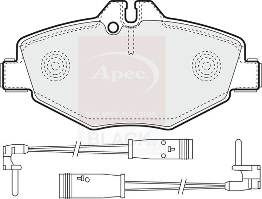 Apec Brake Pads Set PAD1316B - image 2