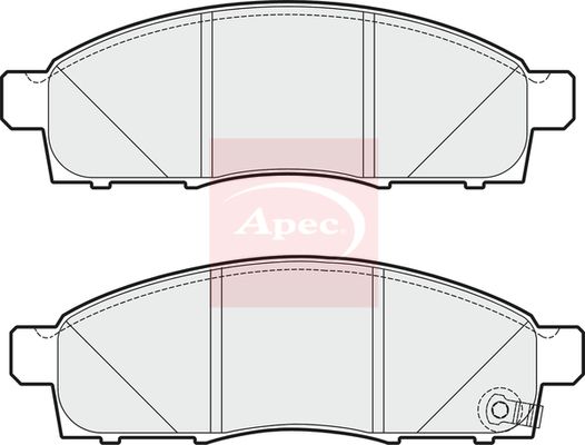 Apec Brake Pads Set PAD1780 - image 2