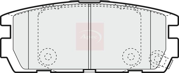 Apec Brake Pads Set PAD1360 - image 2