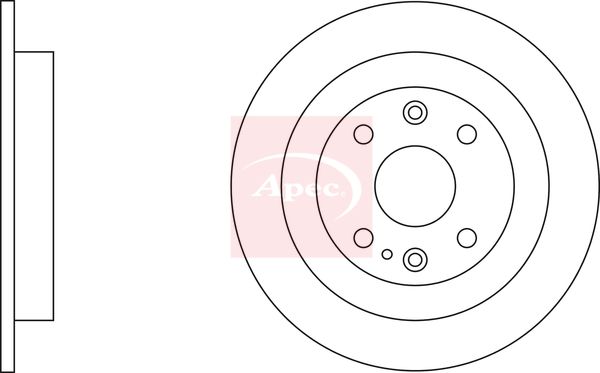Apec Brake Disc DSK623 - image 2